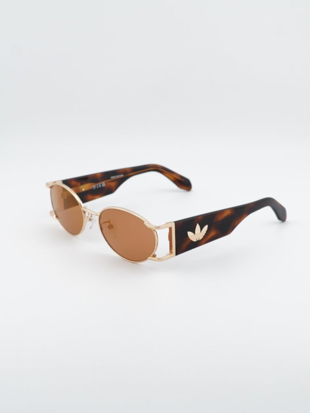 Adidas OR0096 30U Sunglasses Gold Oval Frame, Bordeaux Lenses